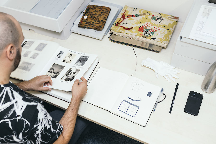 Archivbesuch, Pablo Lerma im NS-Dok, 2022