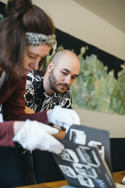 Archivbesuch, Pablo Lerma im NS-Dok, 2022